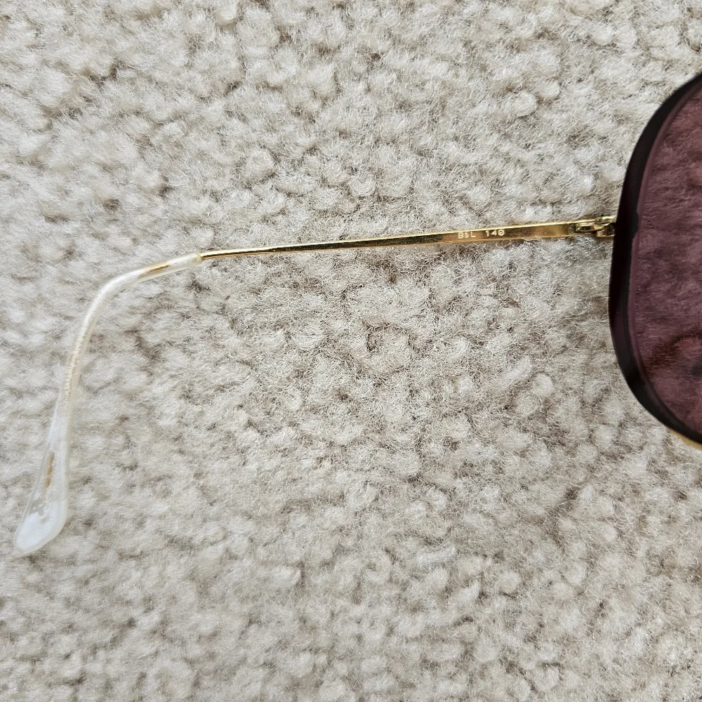 Vintage B&L Ray Ban USA sunglasses gold frames brown lenses